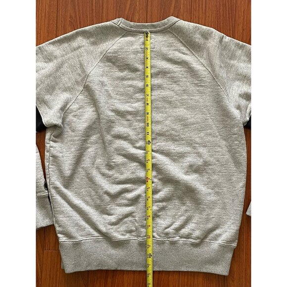 Todd Snyder x Champion Grey Banded Arm Stripe V Crewneck Sweatshirt Large - Picture 14 of 14